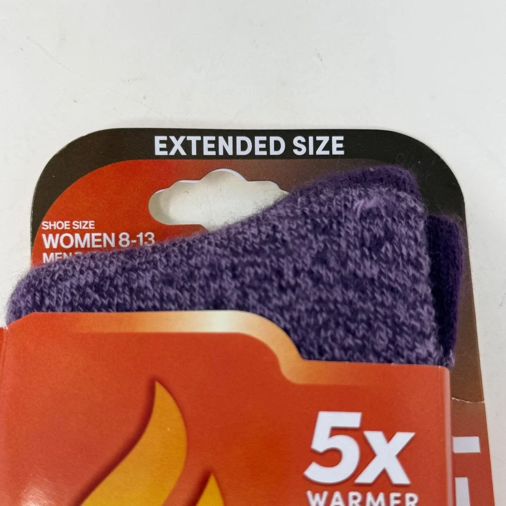 Heat Holders Lite Thermal Socks Women 8-13 Men 7-12 Purple HH1W08313 Winter Cozy